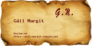 Gáll Margit névjegykártya